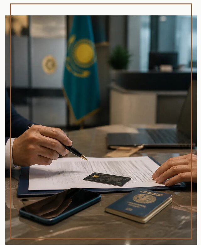 Открытие счета и банковской карты в Казахстане в Новороссийске